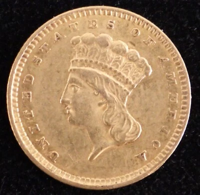 Oro de 1,00 USD de 1857 Foto 1 de 4