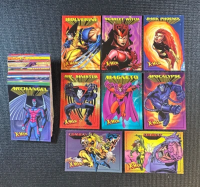1997 Fleer Skybox X-Men 50-Card Base Set - Wolverine, Dark Phoenix, Cable & More - Image 1 of 4
