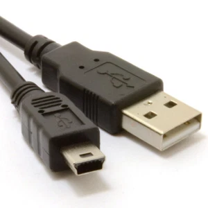 1,5 m USB Mini 2,0 haute vitesse A à mini-B 5 broches alimentation et données 24 AWG - Photo 1/4