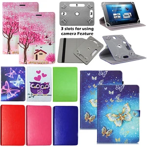 For Universal 7" 8" 10" inch Tablet PU Leather Shockproof Stand Folio Case Cover - Picture 1 of 20