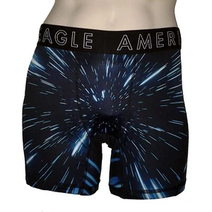NWT AMERICAN EAGLE OUTFITTERS MENS 6" HYPERSPEED FLEX TRUNK BLUE BOXER BRIEFS - Picture 1 of 1