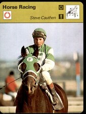 1977 Sportscaster Oversized Steve Cauthen Horse Racing #NNO