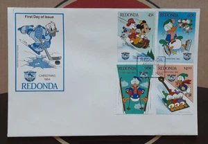 REDONDA 1984 Cacheted FDC Disney Christmas Superb 3395 - Picture 1 of 1