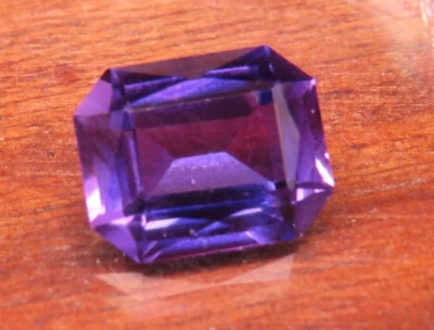 Alexandrite Gem Lab Created Emerald Cut New Old Stock Gemstone 60-40 LAST ONE ! - Image 1 of 2