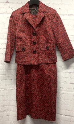 Cynthia Howie Women's Dress Suit Size 8 (36" Chest) Red/Black - Image 1 of 4