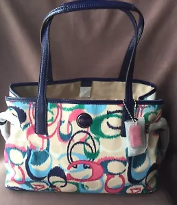 AUTHENTIC COACH, "IKAT" Carryall - NEW w/ TAGS (19-101) - Picture 1 of 11