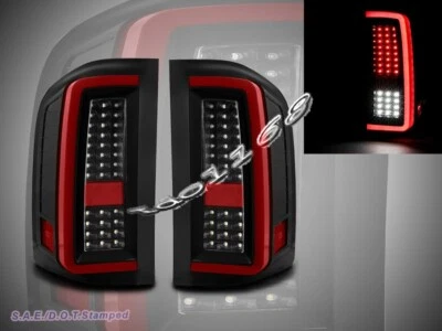 07 - 13 CHEVY SILVERADO LUCES TRASERAS LED LÁMPARAS NEGRO OSCURO 1500 Foto 1 de 4