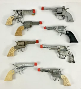 Vintage Toy Cap Gun Lot – Eagle, Hubley, Halco, Buffalo Bill – For Parts/Display - Picture 1 of 18