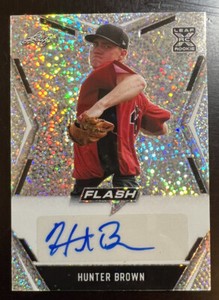 Hunter Brown 2020 Leaf Flash Rookie Auto - BA-HB1 Astros RC