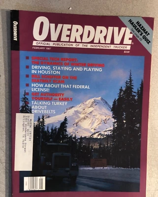 OVERDRIVE Trucking Magazine February 1987 - Image 1 of 3