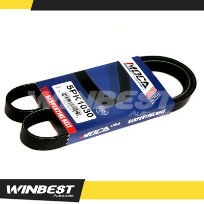 Cinturón Serpentine 5PK1030 para BMW X5 Buick Regal Chevrolet Ford Mazda Saab Toyota Foto 1 de 4
