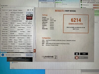 Mannajue RX580 Graphics Card Dual Cooling Fan Computer Graphics Card - Image 1 of 4