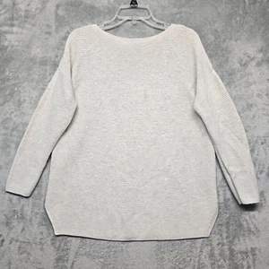 Eileen Fisher Sweater Womens Size Small Cream Speckled Silk Cashmere Blend - Picture 1 of 13