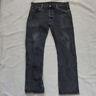 Levi's 501 Original Fit Jeans Mens L 36x32 Black 100% Cotton Button Fly Y2K