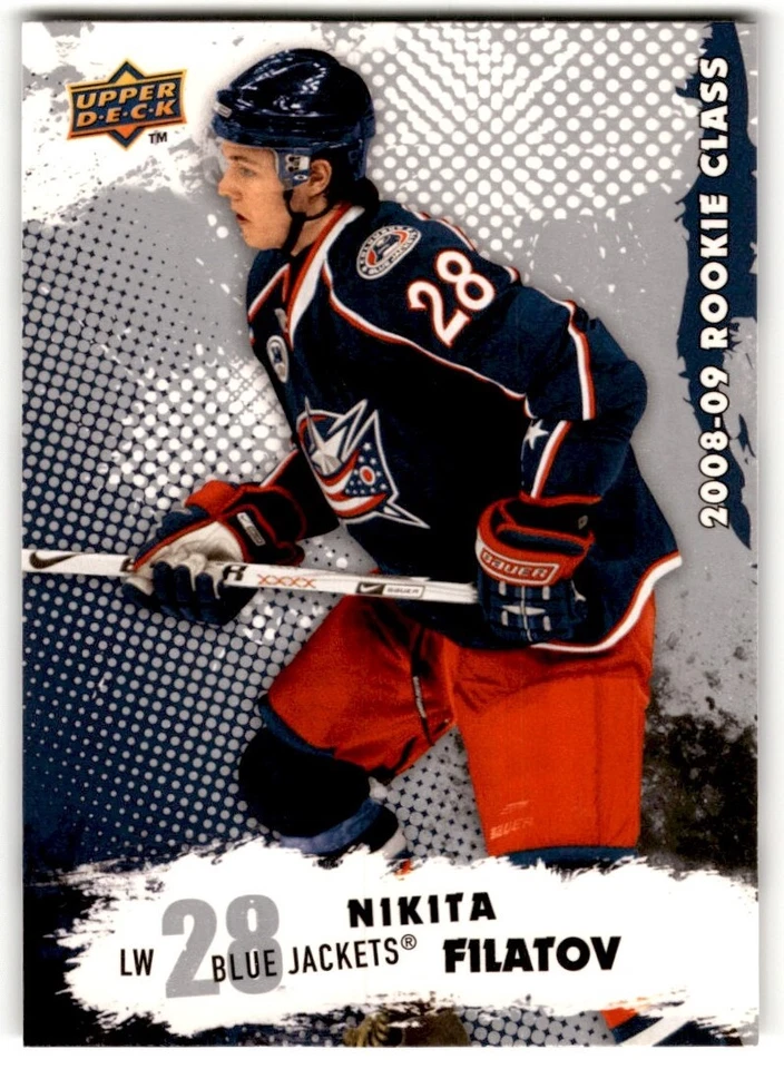 2008-09 Upper Deck Class Nikita Filatov Rookie #10 Columbus Blue Jackets - Image 1 of 2