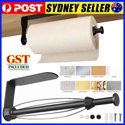Paper Towel Holder Kitchen Bathroom Wall Mount Tissue Roll Hanger Self-Adhesive - image 1 of 4