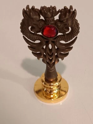 Sello de cera intrincado Harry Potter Hogwarts Twin Dragons  Foto 1 de 3