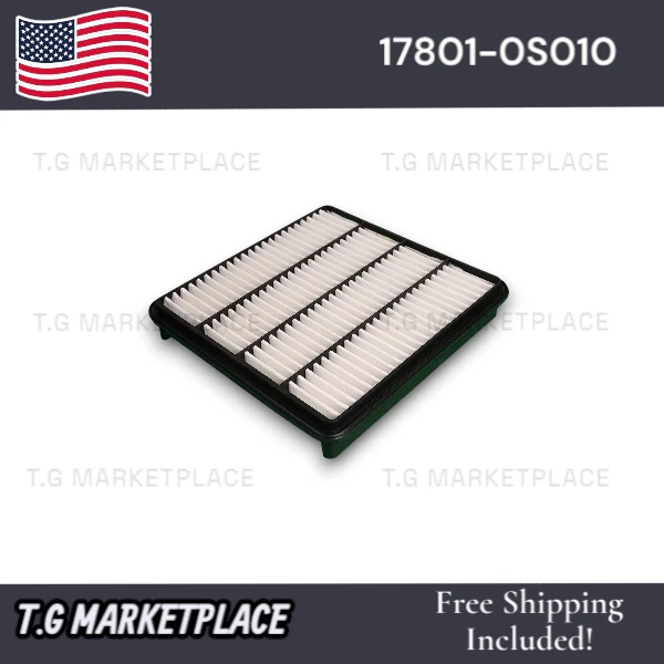 Elemento limpiador de filtro de aire del motor para Toyota Tundra Sequoia 2007-13 17801-0S010 Foto 1 de 2