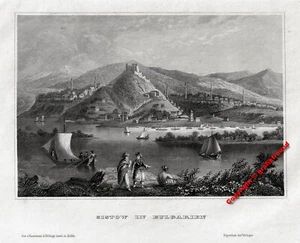 Sistow in Bulgarien. Gesamtansicht  Originaler Stahlstich um 1850 - Picture 1 of 1