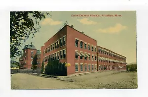 Postal antigua Pittsfield MA Mass, Mill, Eaton, Crane & Pike Co - Imagen 1 de 2