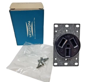 Leviton Buchse, 50 Amp, 125/250V, 3-polig, 3-adrig, ohne Erdung #92885 NOS - Bild 1 von 8