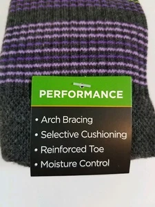 Gold Toe Men's Performance Socks Crew 3 Pair Gray Large Moisture Control - Bild 1 von 11