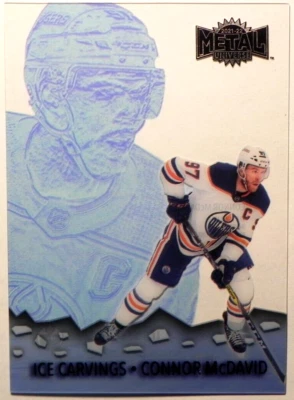 2021-22 21/22 Skybox Metal Universe Ice Carvings IC-1 Connor McDavid Oilers - Image 1 of 2