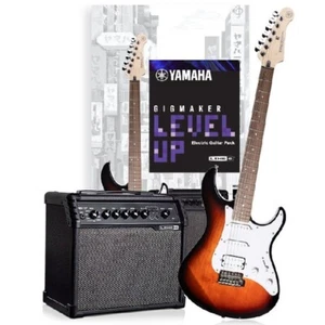 Yamaha Gigmaker Level Up Electric Guitar Pack Tuner, Strap, Cable | Sunburst - Picture 1 of 3