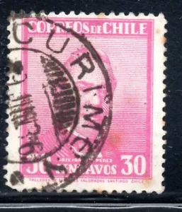 CHILE, SELLO J.J. PEREZ, MATASELLOS DE CURIMON ( DDI-379 ) - Picture 1 of 1