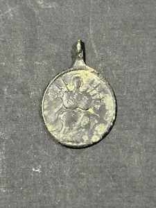 Antique religious medals BRONCE SIGLO XVIII "VIRGIN MARY Y JESUS" (3 X 2,5 CM) - Picture 1 of 2