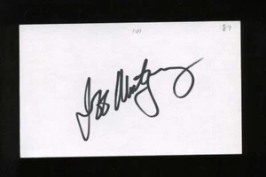 JEFF MONTGOMERY SIGNED 3x5 Index Card Kansas City Royals Reds - Picture 1 of 2