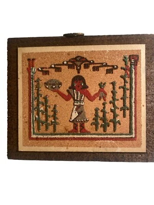 Arte de arena Corn Harvest Maiden, Nuevo México 1978 Foto 1 de 4