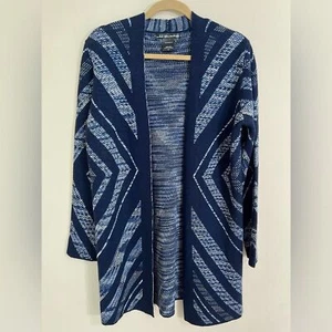UNITED STATES SWEATERS Women's Open Duster Aztec Print Cardigan Size Small - Picture 1 of 11