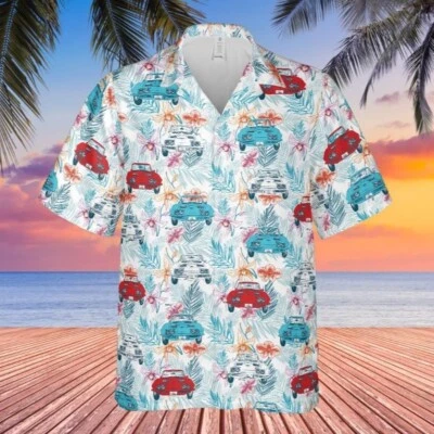 Camisa hawaiana C2 Corvette para hombre con botones informal tropical camisa de verano GMC Foto 1 de 2