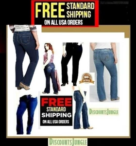 maurices jackdavid Womens Plus Size DENIM FLEX JEANS Bootcut short/regular/Long - Picture 1 of 76