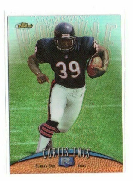 1998 Topps Finest Refractor Curtis Enis 131 Rookie RC CHICAGO BEARS DUAL NO PEEL - Image 1 of 1