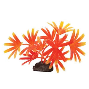 Top Fin Realistic Artificial Decoration Ornament Aquarium Plant - 3" Orange Palm - Picture 1 of 1