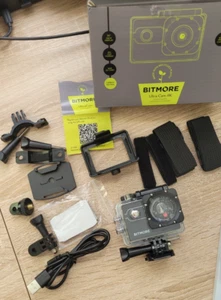 Bitmore ultra cam 4k Actionkamera, Wasserdicht 30m, komplett - NEU / defekt - Bild 1 von 5