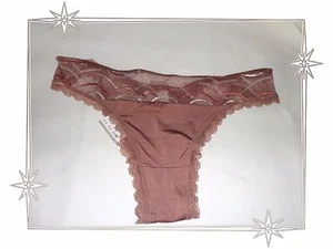 Magnifique Slip Tanga Marron Vibration Lejaby Taille M Neuf - Imagen 1 de 6