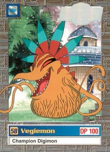 VEGIEMON 2003 Digimon Bandai SILVER STAMP Card #6 RARE