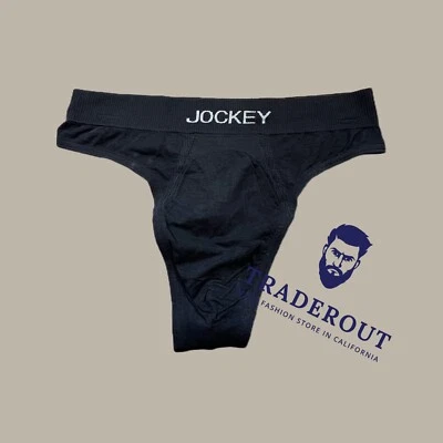 Jockey мужской черный formfit модальный бесшовный стринги нижнее белье размер S M L XL 2XL - Изображение 1 из 4