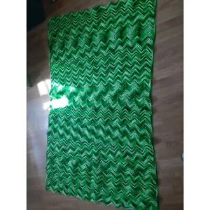 Grandma's 6x4 Hand Made Afghan Blanket Chevron Pattern Mcm Couch Throw - Picture 1 of 2