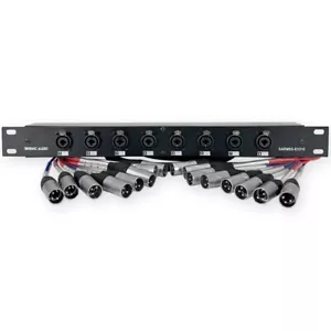SARMSS-8x310 - 8 Channel XLR TRS Combo Splitter Snake Cable 3' & 10' XLR trunks - Picture 1 of 7