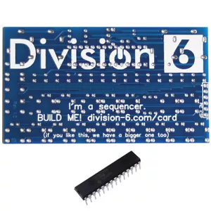 Division 6 Visitenkarten-Sequenzer V2 Leiterplatte und IC - Bild 1 von 1