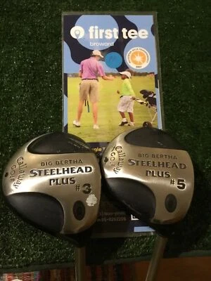 Callaway Ladies Big Bertha Steelhead Plus 3-5 Woods Set Graphite Shafts - Image 1 of 4