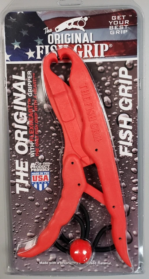 The Fish Grip ORIGINAL Fishing Pliers ORANGE Lip Gripper Holder Floating Grabber - Image 1 of 1