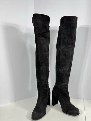 Stuart Weitzman Over the Knee Boots  Womens 6M Dark Brown Suede Leather - Image 1 of 4