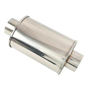 Sliver 3'' Ultra Quiet Muffler Exhaust Vibrant Resonator, 304 Stainless Steel - Picture 1 of 8