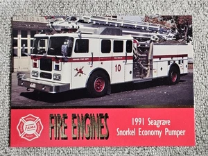 1993 FAMA Bon Air Series 1 #84 1991 Seagrave Snorkel Economy Pumper Denver CO - Picture 1 of 2