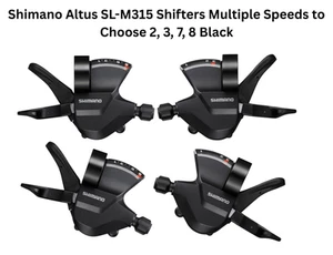 Shimano Shifter Lever Altus SL-M315 Multiple Speeds to Choose 2,3,7,8 Black - H - Picture 1 of 36